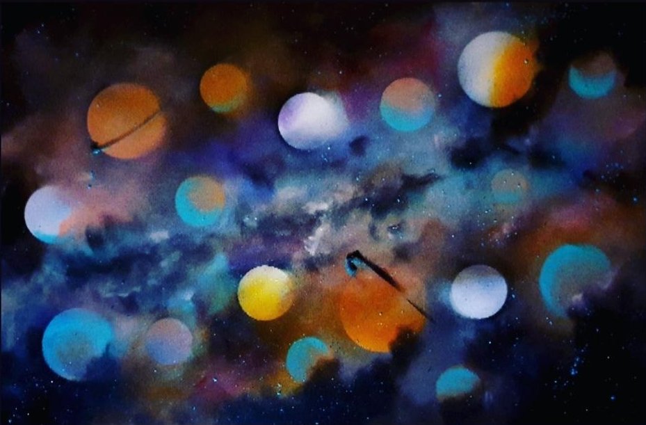 ArteDiAlina.com painting: parallel worlds